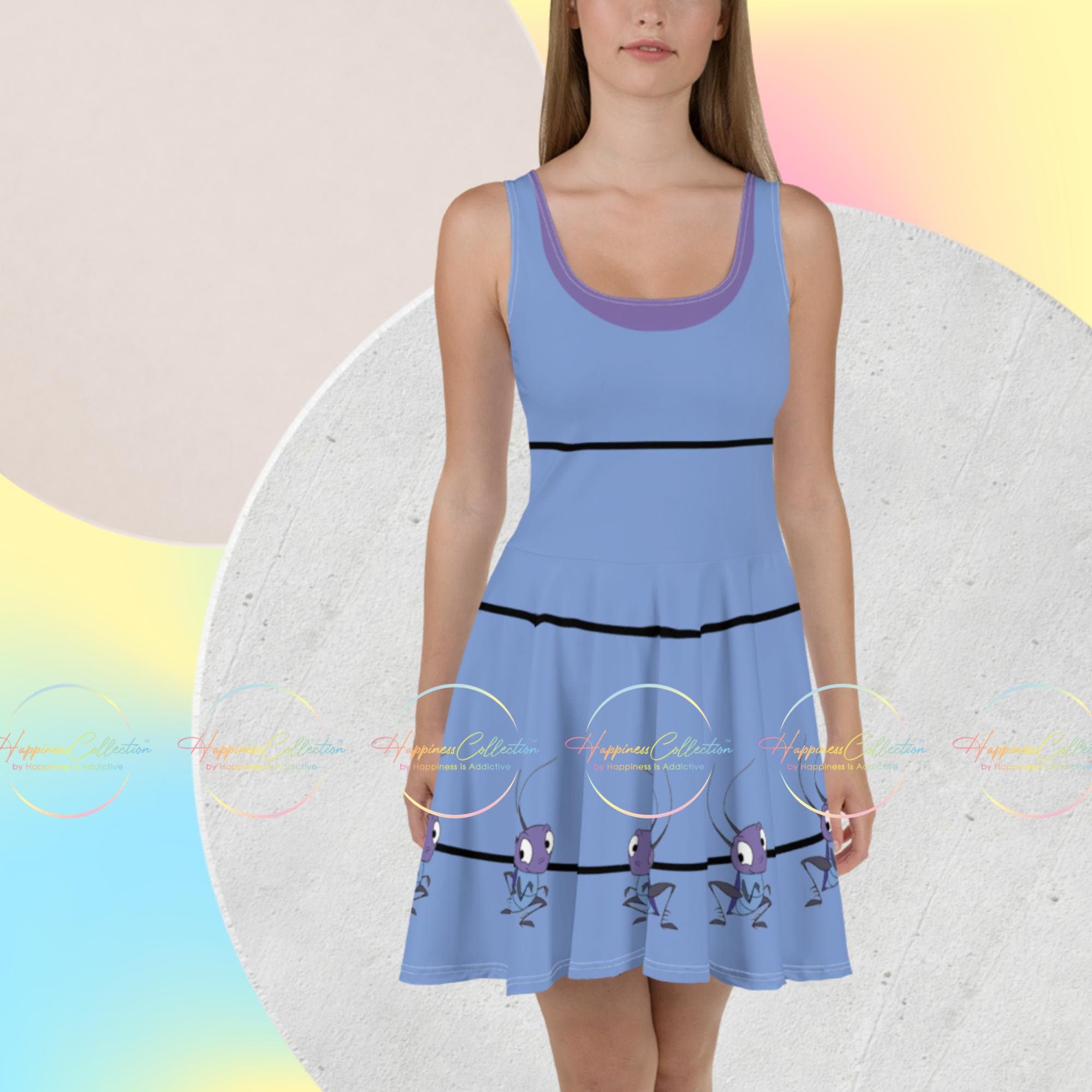 Cosplay I'm a Cricket that is a Lucky Charm to a Princess: Women's Enchanted Skater Dress