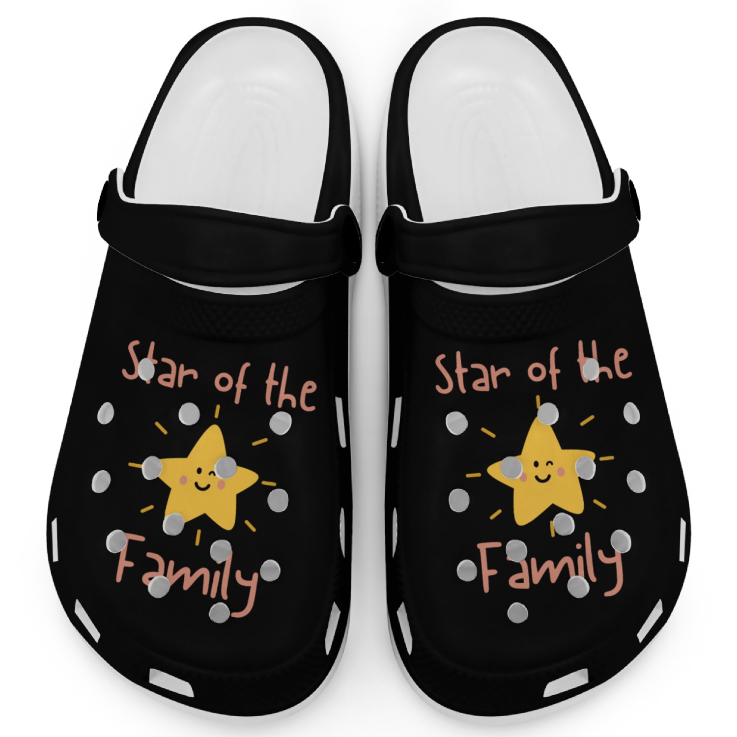 Star of the Family little laughing star cute gifts Clogs