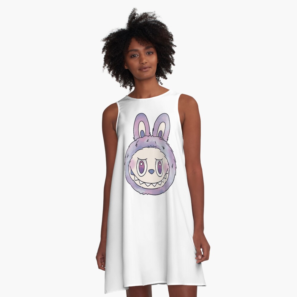 Labubu luck A-Line Dress, Labubu sleeveless tank dresses, Gift for Her