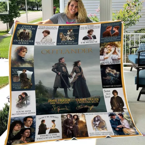 Outlander Fleece Blanket | Christmas Gift | Gift Idea For Fans