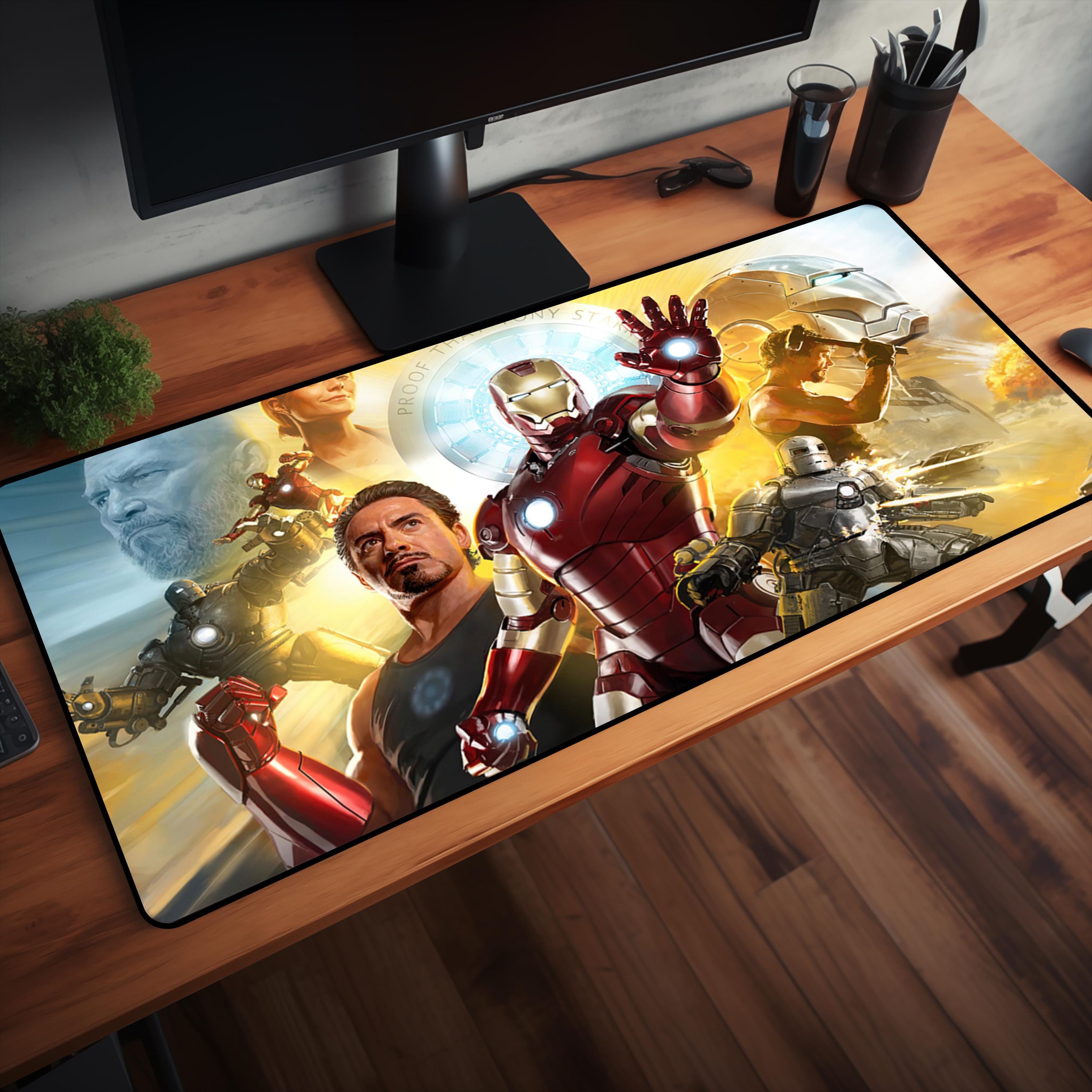 ron Man Desk Mat - Office Desk Mat - Large Desk Mat