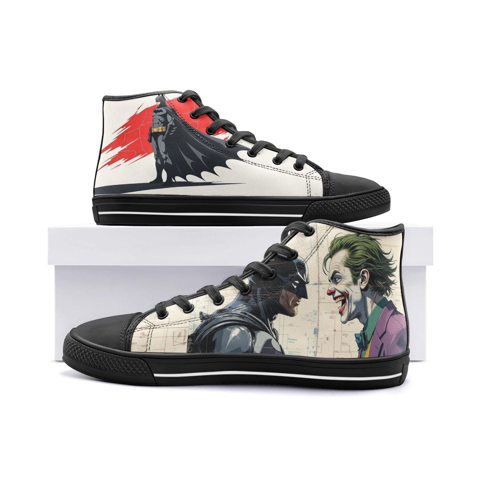 BatmanXJoker Unisex High Top Canvas Shoes
