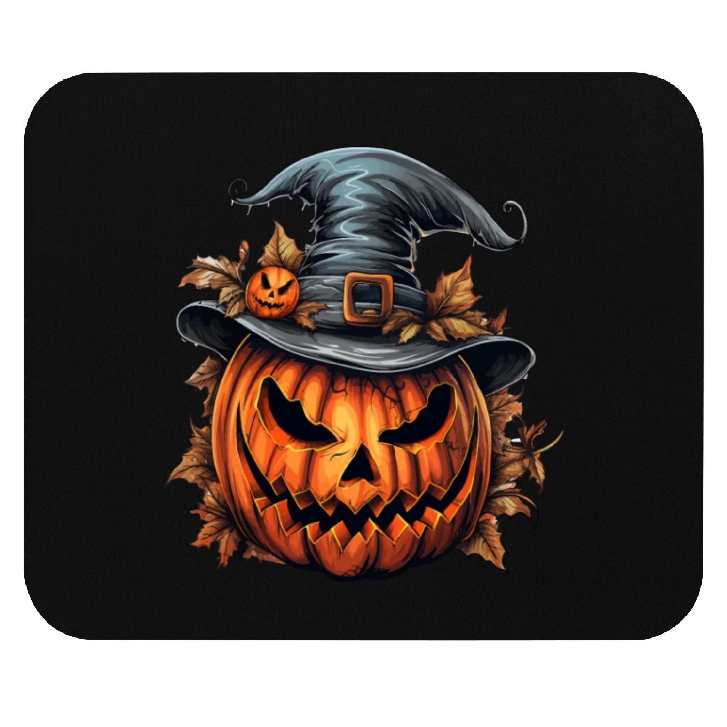 Halloween Wild Spell Hat Spooky Pumpkin Mouse Pads