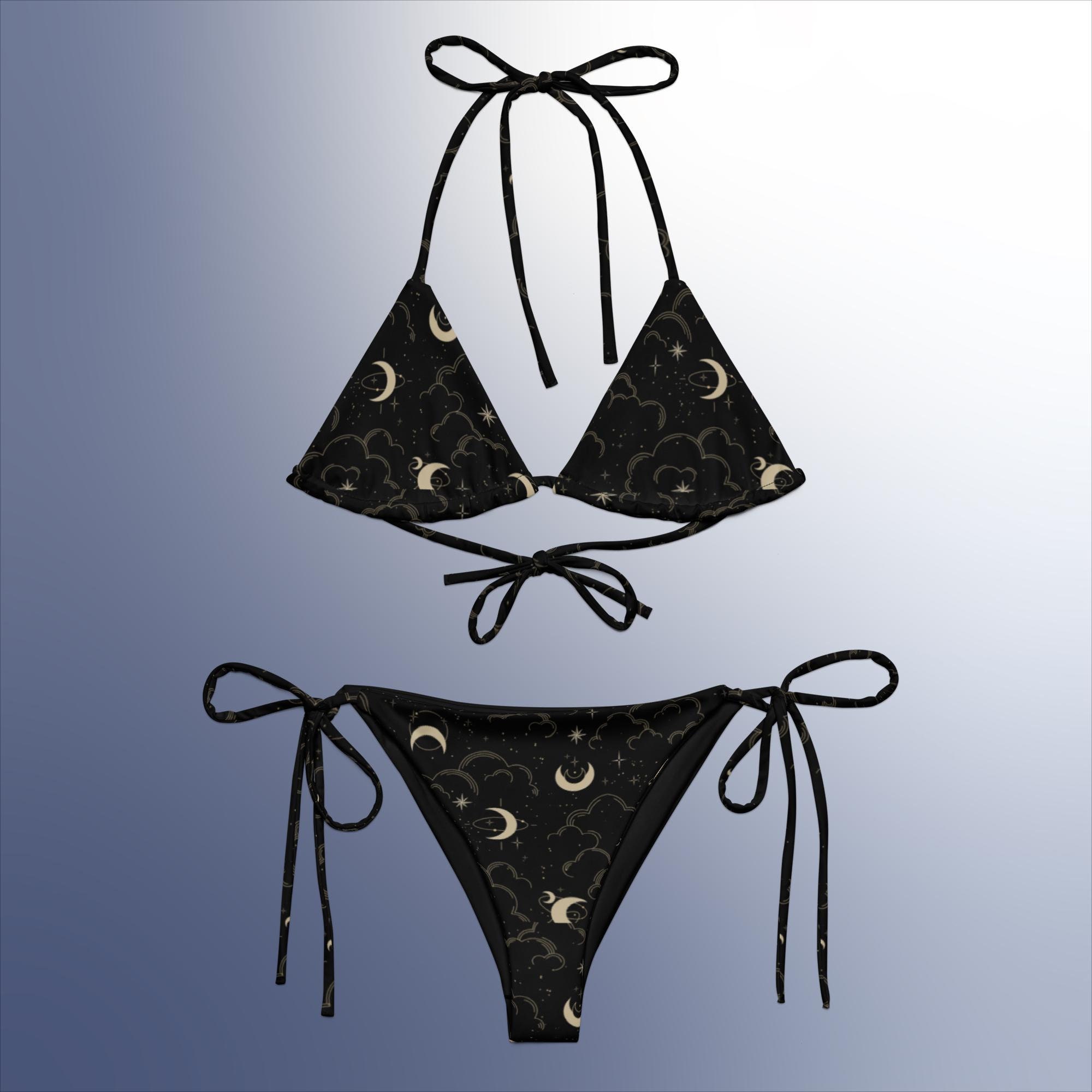 Stars & Moon recycled string bikini, Trendy Swimwear, Vacation Cowgirl Boots Bikini