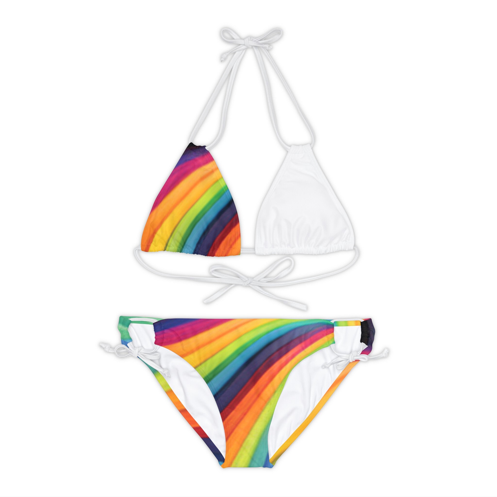 Summer Swimwear Rainbow Bikini Set