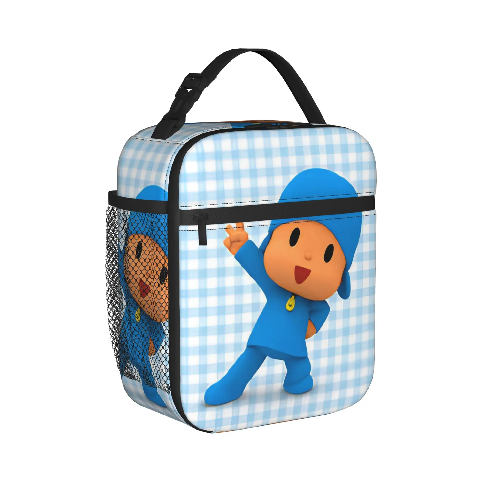 Pocoyoed Cartoon Insulated Lunch Bag Thermal Bag Reusable,Lunch Container Leakproof Lunch Box Tote Men Women College Picnic