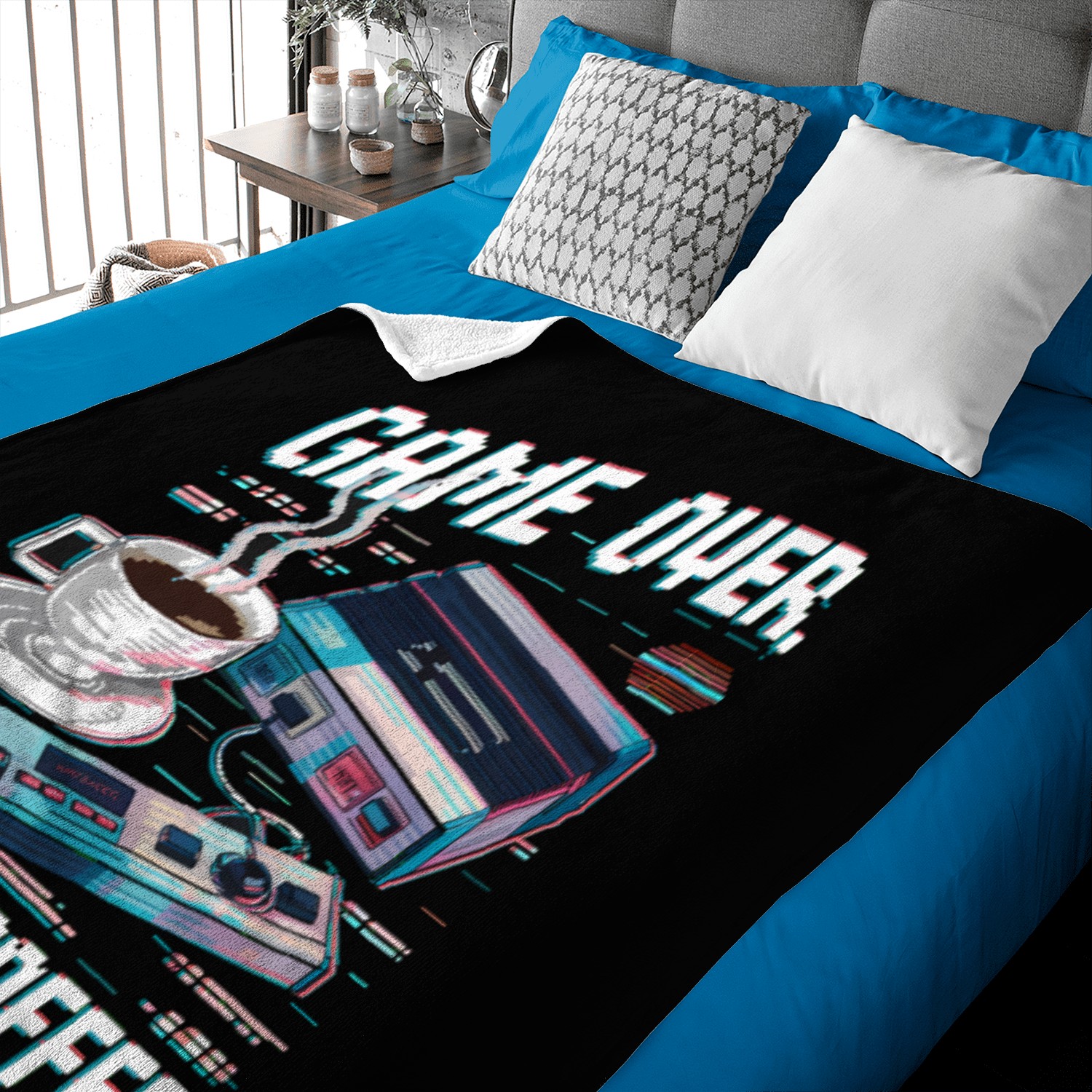 Game Over Insert Coffee 01 Baby Blankets