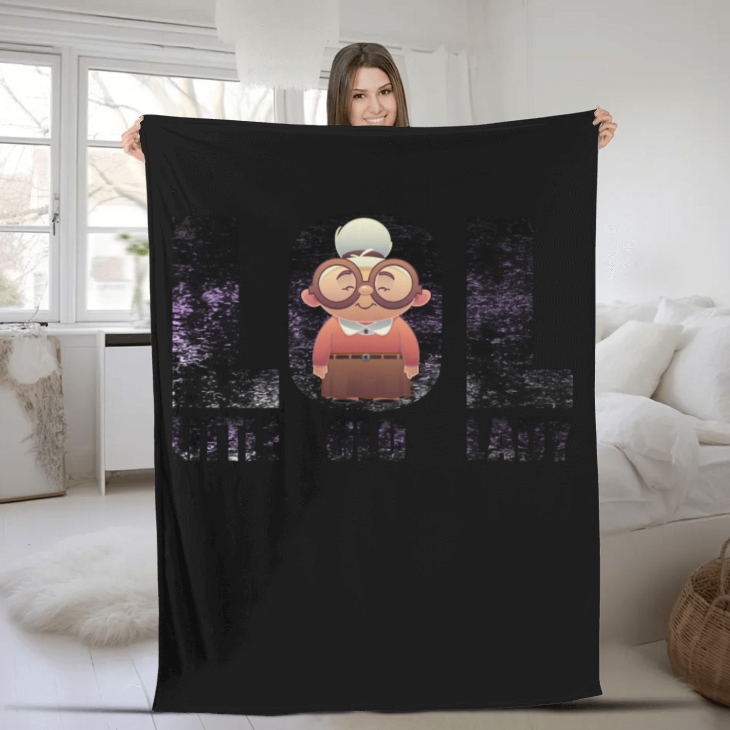 Little Old Lady - LOL Fleece Blankets