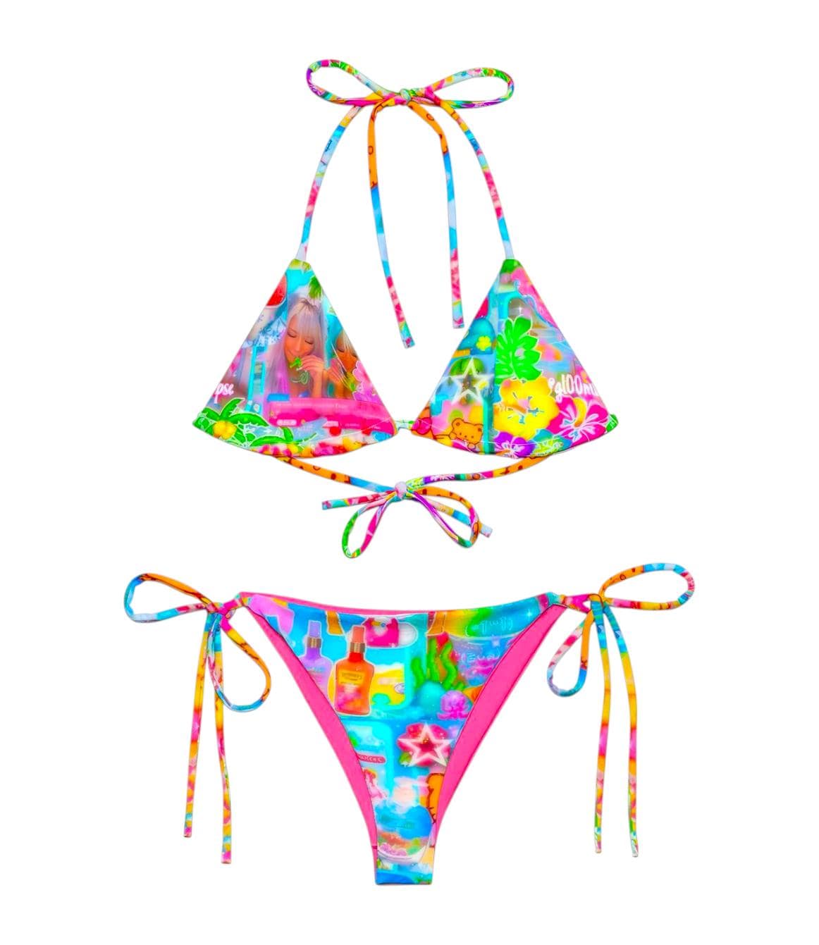 Y2K Gyaru Harajuku Cutecore Rave Bikini