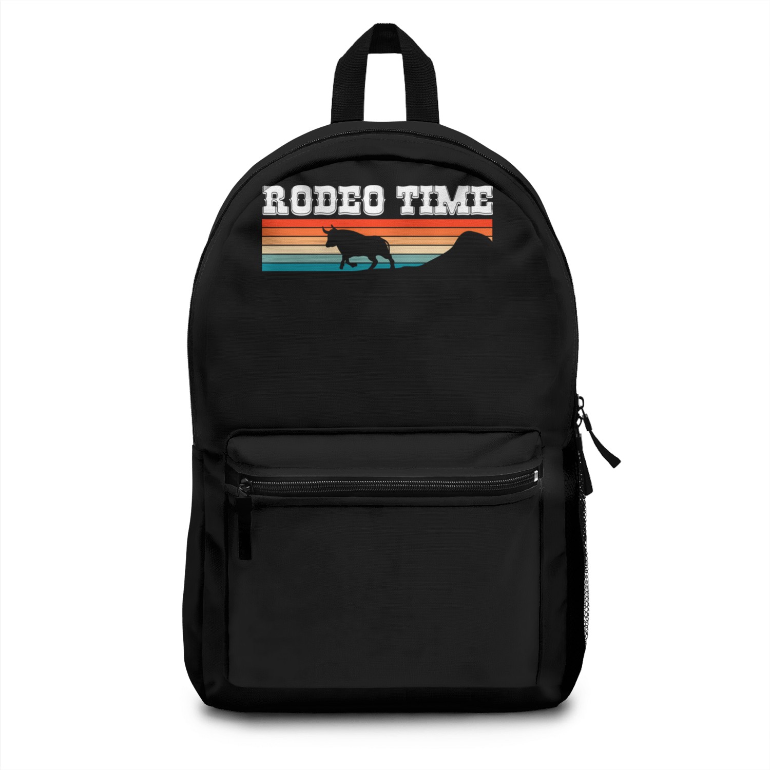 Rodeo Time Cowboy Wild West Horseman Ranch Lasso Backpacks