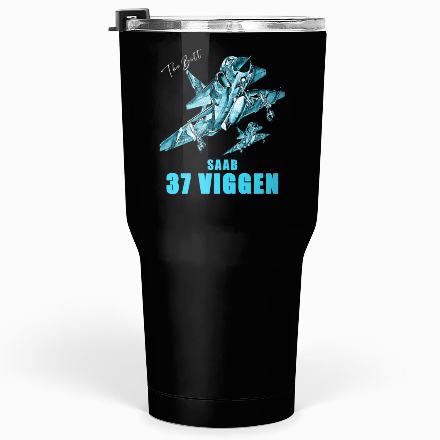 Saab 37 Viggen Swedish Multi Combat Aircraft Tumblers 30 Oz