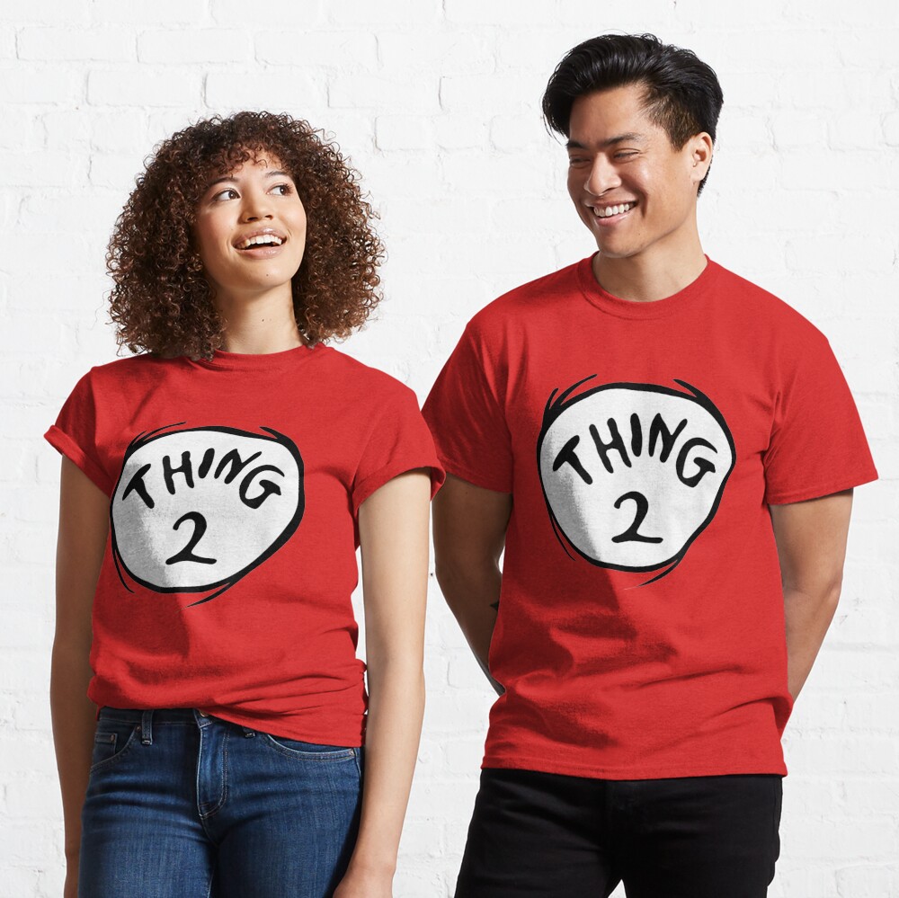 Seuss Geisel Thing 2 Emblem RED Classic T-Shirt