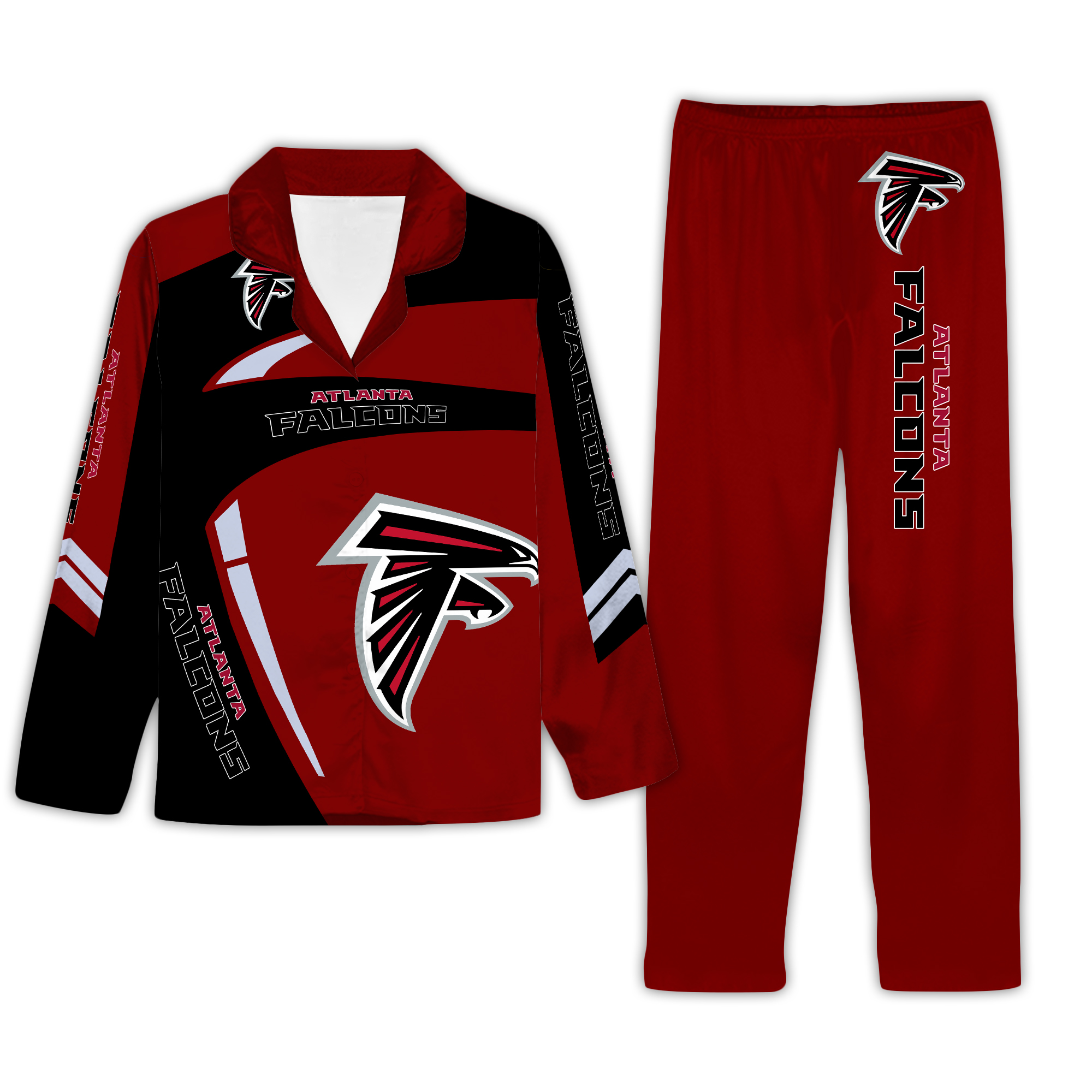 Atlanta Football Team Winter Season Pajamas Set