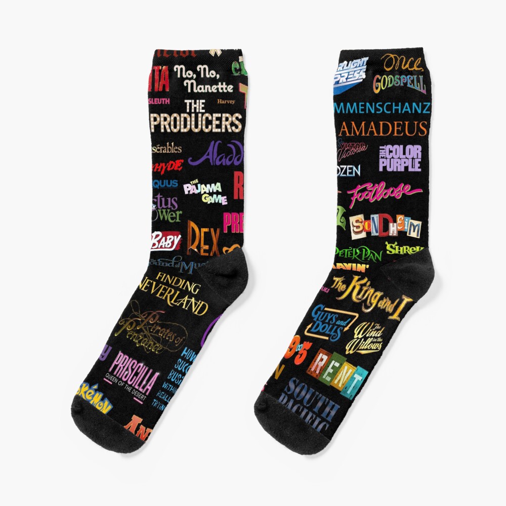 Broadway Musicals Socks