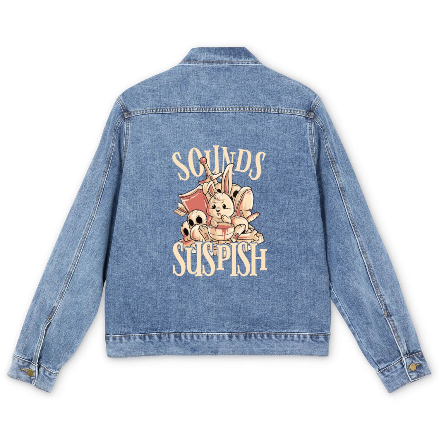 True Crime Murder Spy Crime Interest Gift Idea Men's Denim Jackets