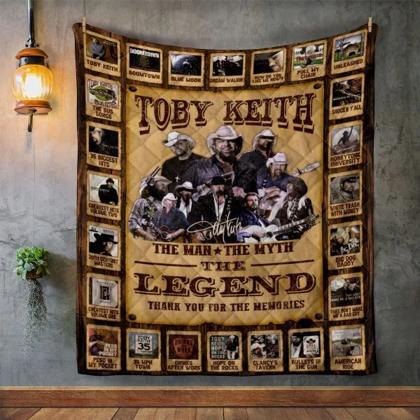 Toby Keith Quilt Blanket for Home & Living