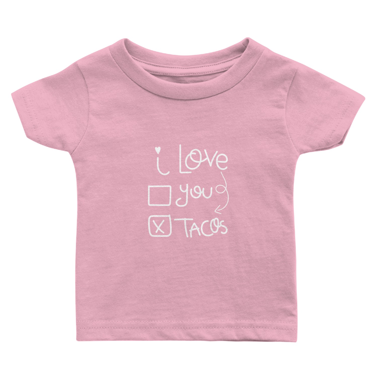 I Love Taco, I Heart Taco Valentines Day Baby T Shirts