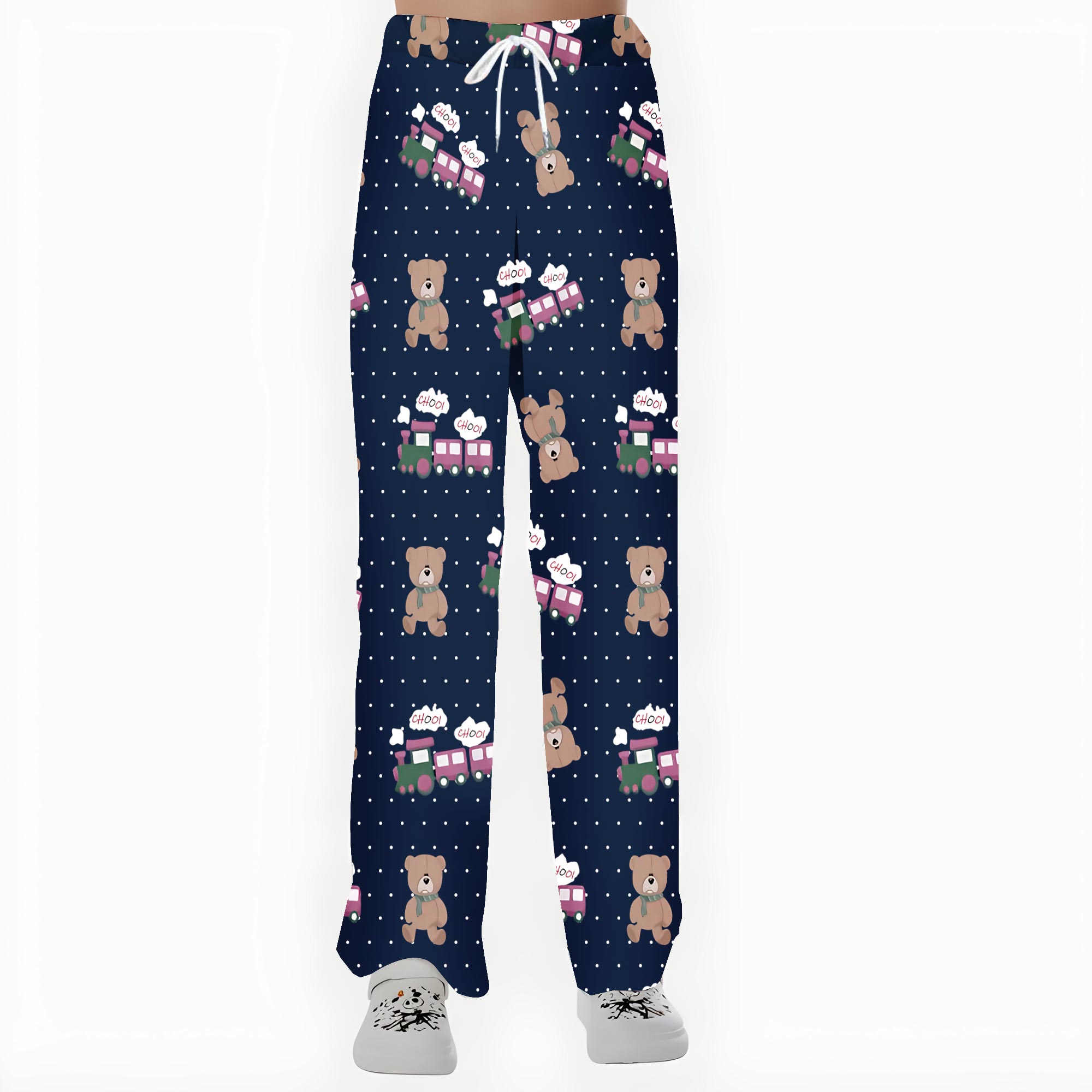 K-Pop Demon Hunters Pajama Pants, Rumi Jinu Kpop Demon Hunters Choo Choo Train Sleepwear, Gift For Kpop Lovers
