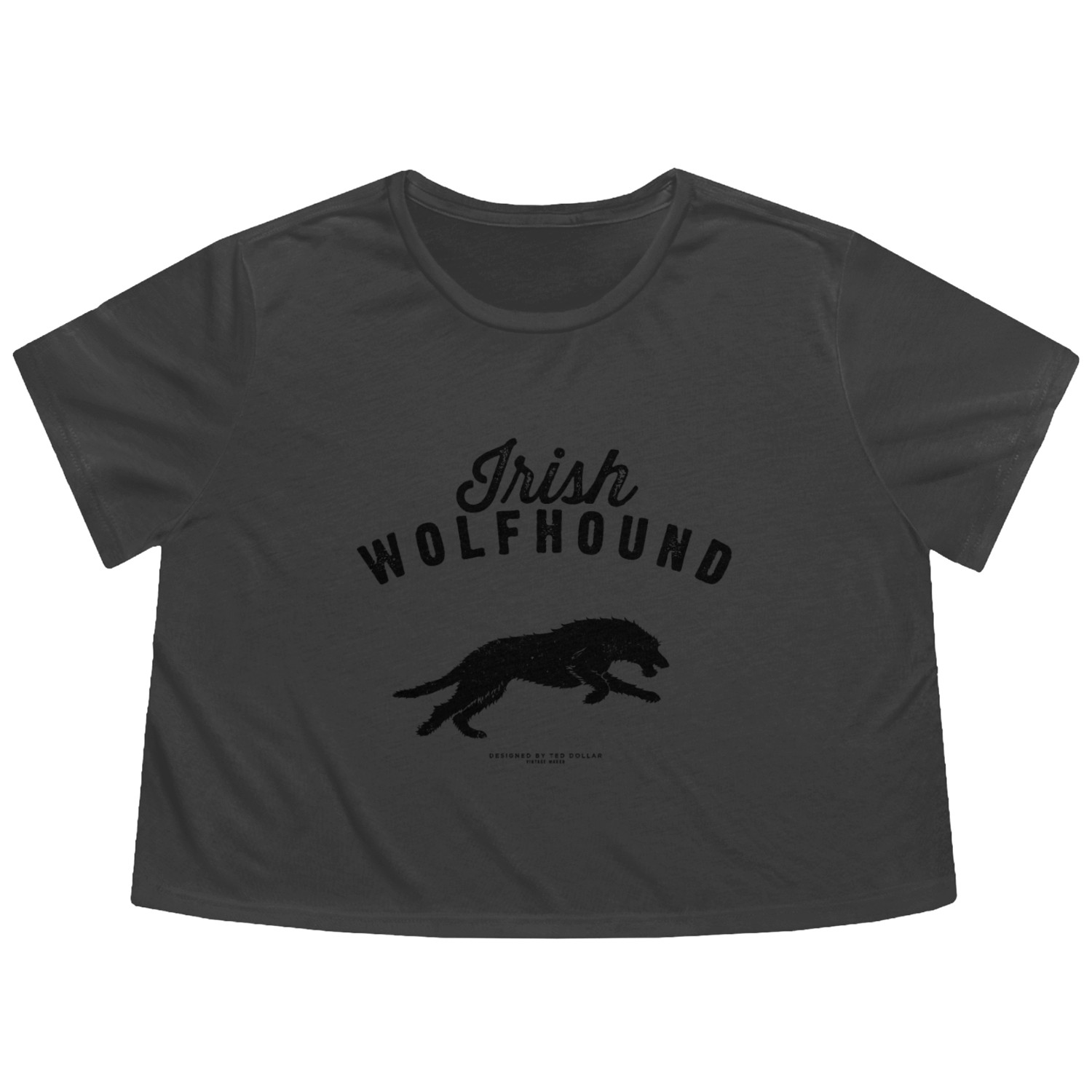 Irish Wolfhound Flowy Cropped Tees
