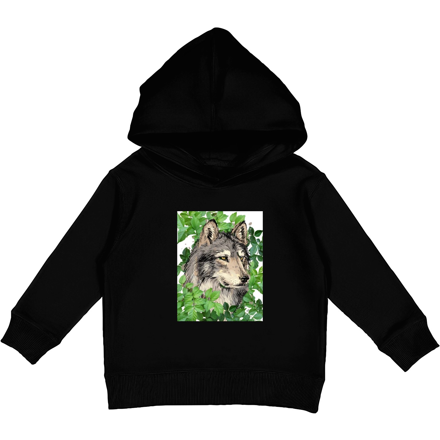 wolf of nature Kids Pullover Hoodies