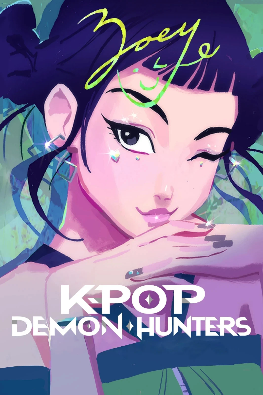 Demon Hunters Kpop Movie Poster Vertical Wall Art