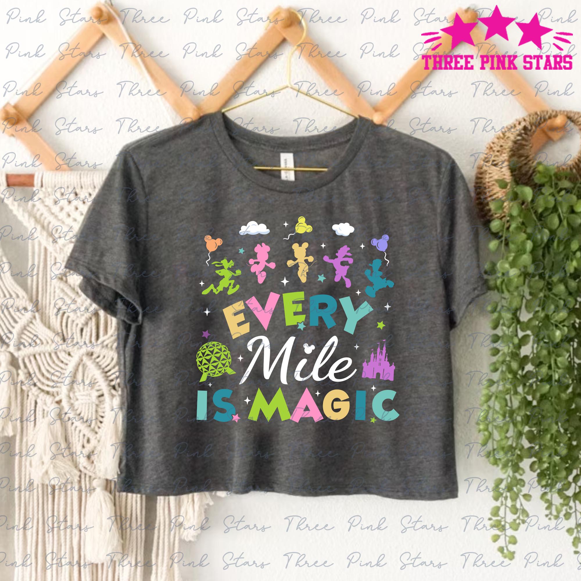 Magical Miles Running Crop Top, Friends Magic Kingdom Half Marathon Crop Top