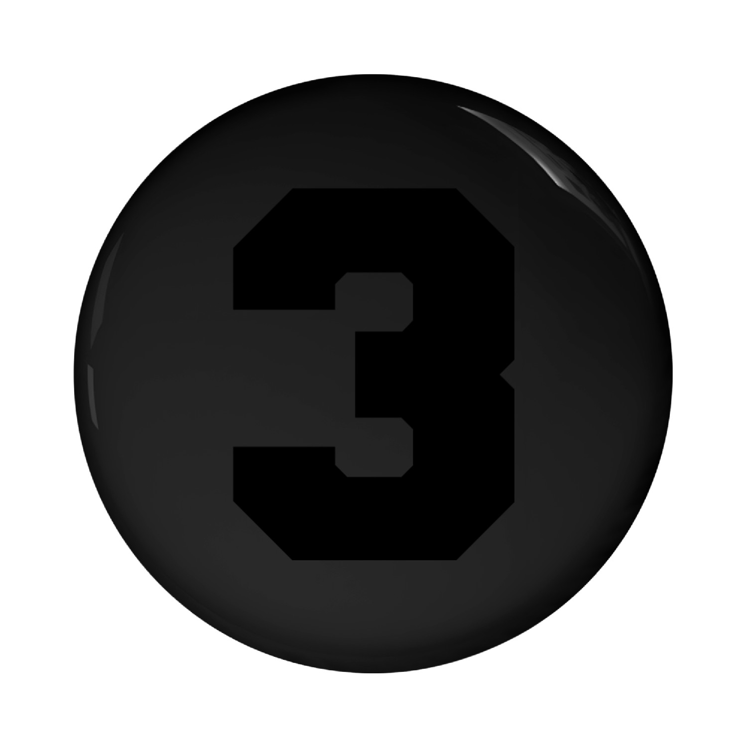 Varsity Block Number 3 Pin Buttons