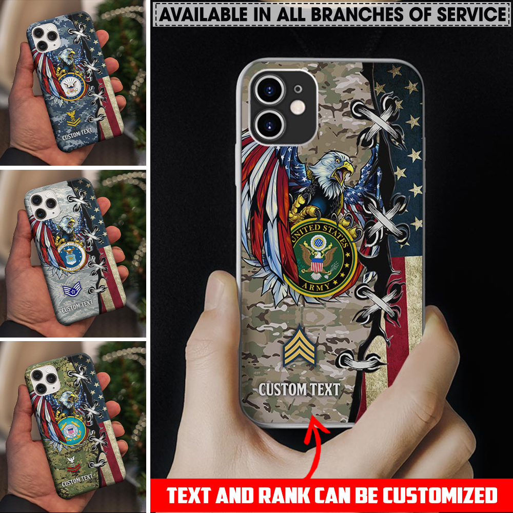 Customized US Military Eagle Phone Case