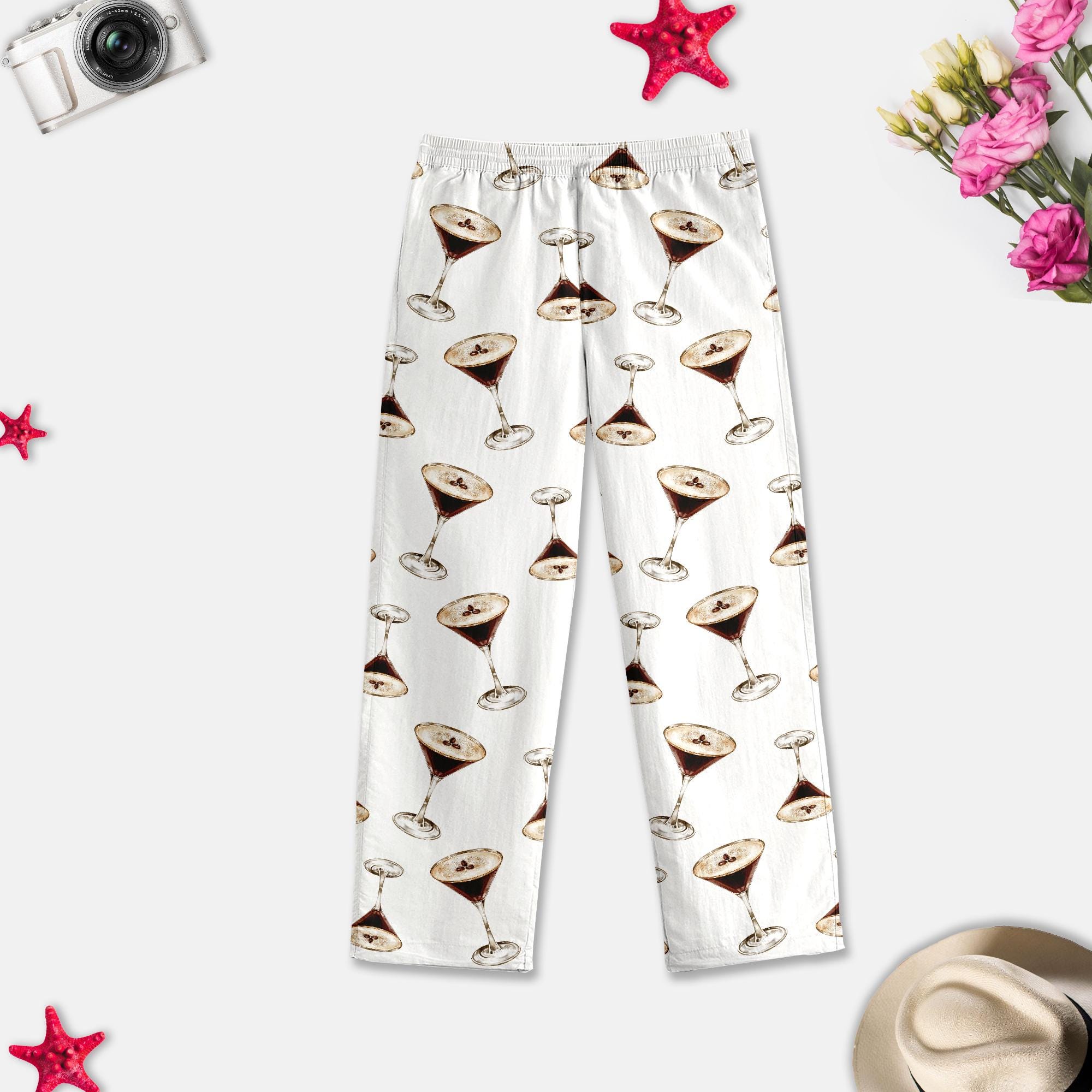 Espresso Martini Pajamas Pants, Espresso Martini Pajamas Set, Espresso Martini Party Gift, Espresso Martini Pyjamas Pants