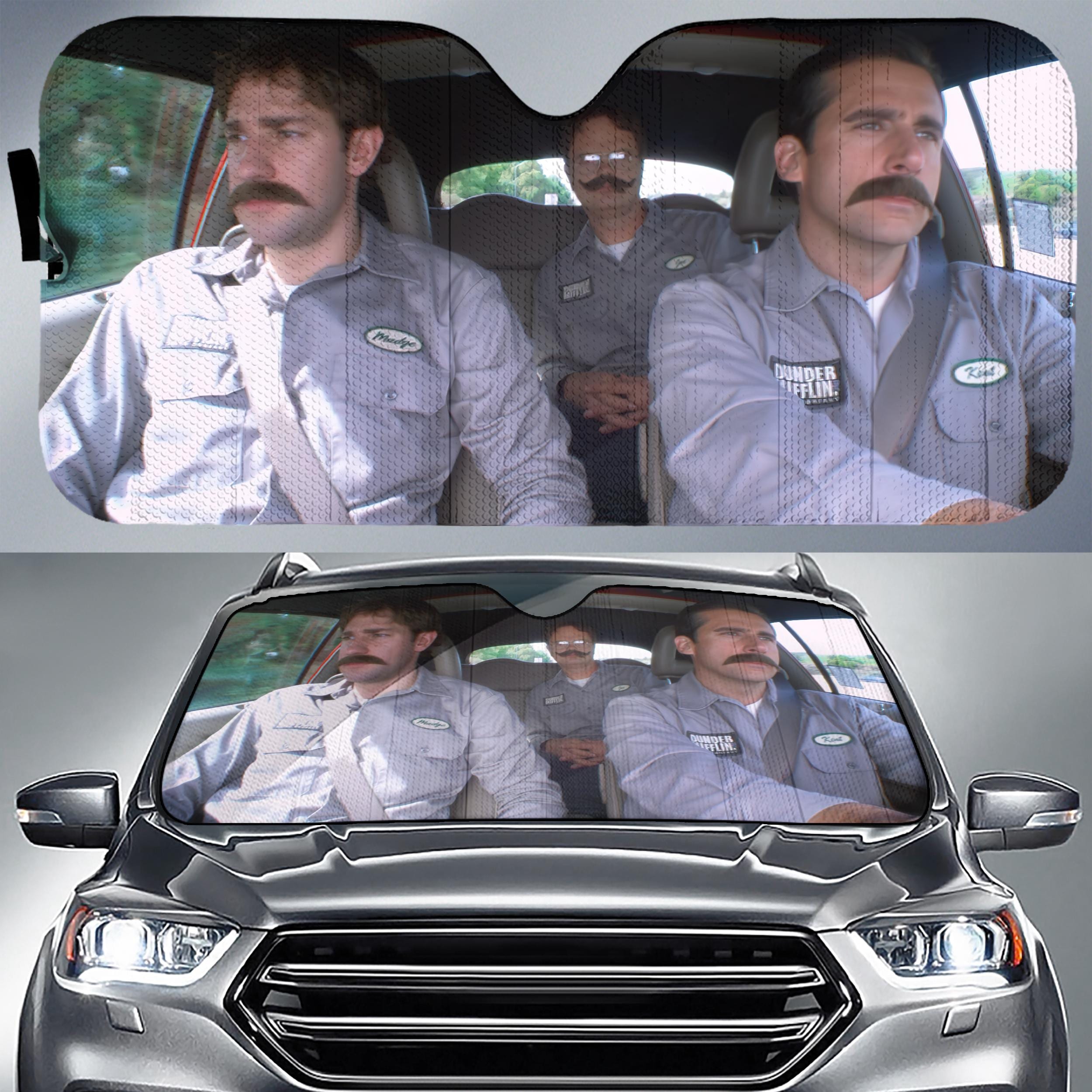 The Office Car Sun Shade The Office Sun Shade Jim Halpert and Michael Scott Car Accessories