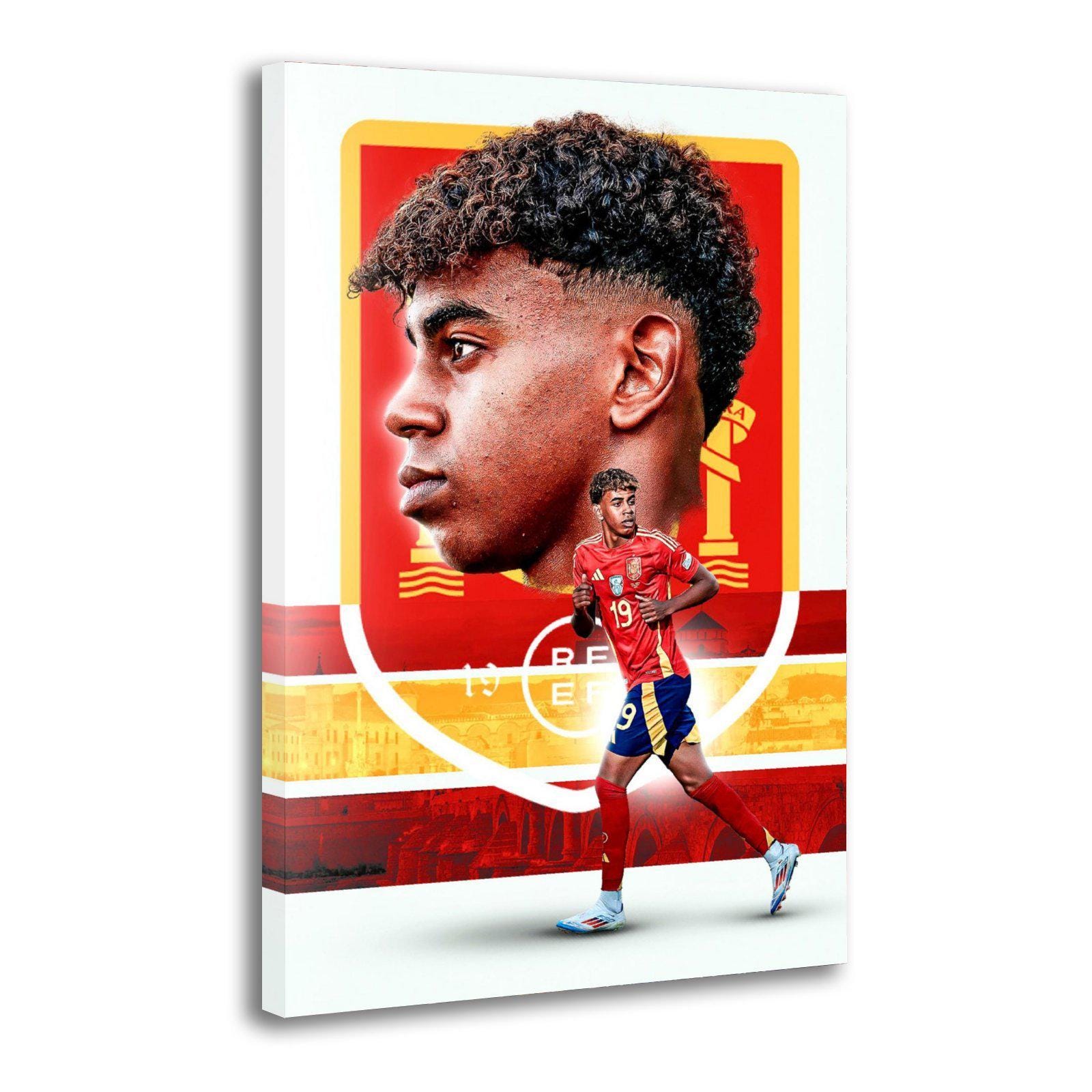Lamine Yamal Canvas Art Poster, Classic Wall Painting
