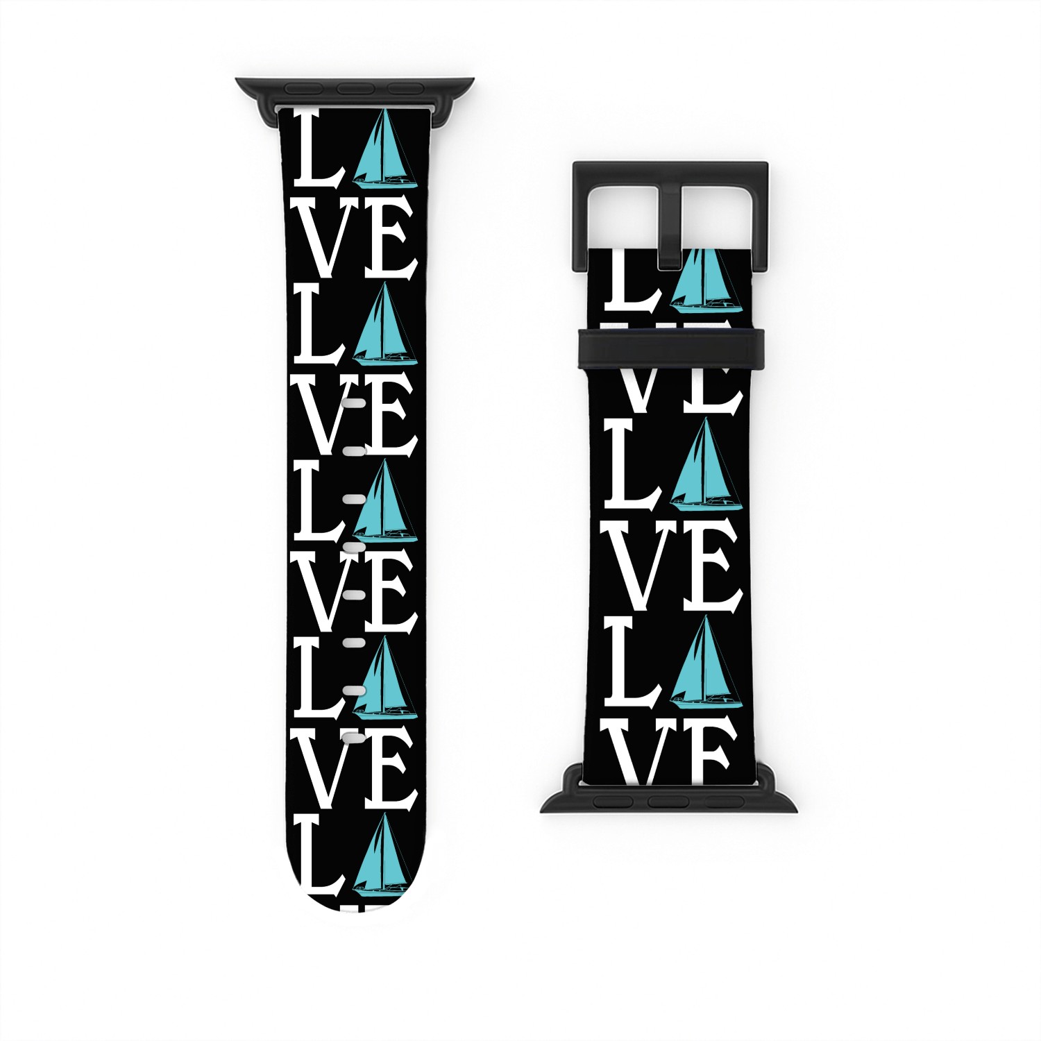 Sailing Love Sailor Sailboat Sail Yacht Captain Watch Bands For Apple Watch