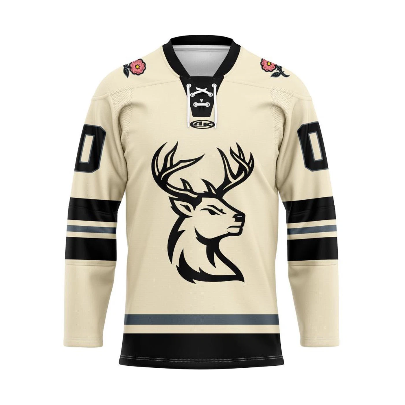 Iowa Heartlanders Personalized 2025/26 Cream Lace Hockey Shirt Fan Gear