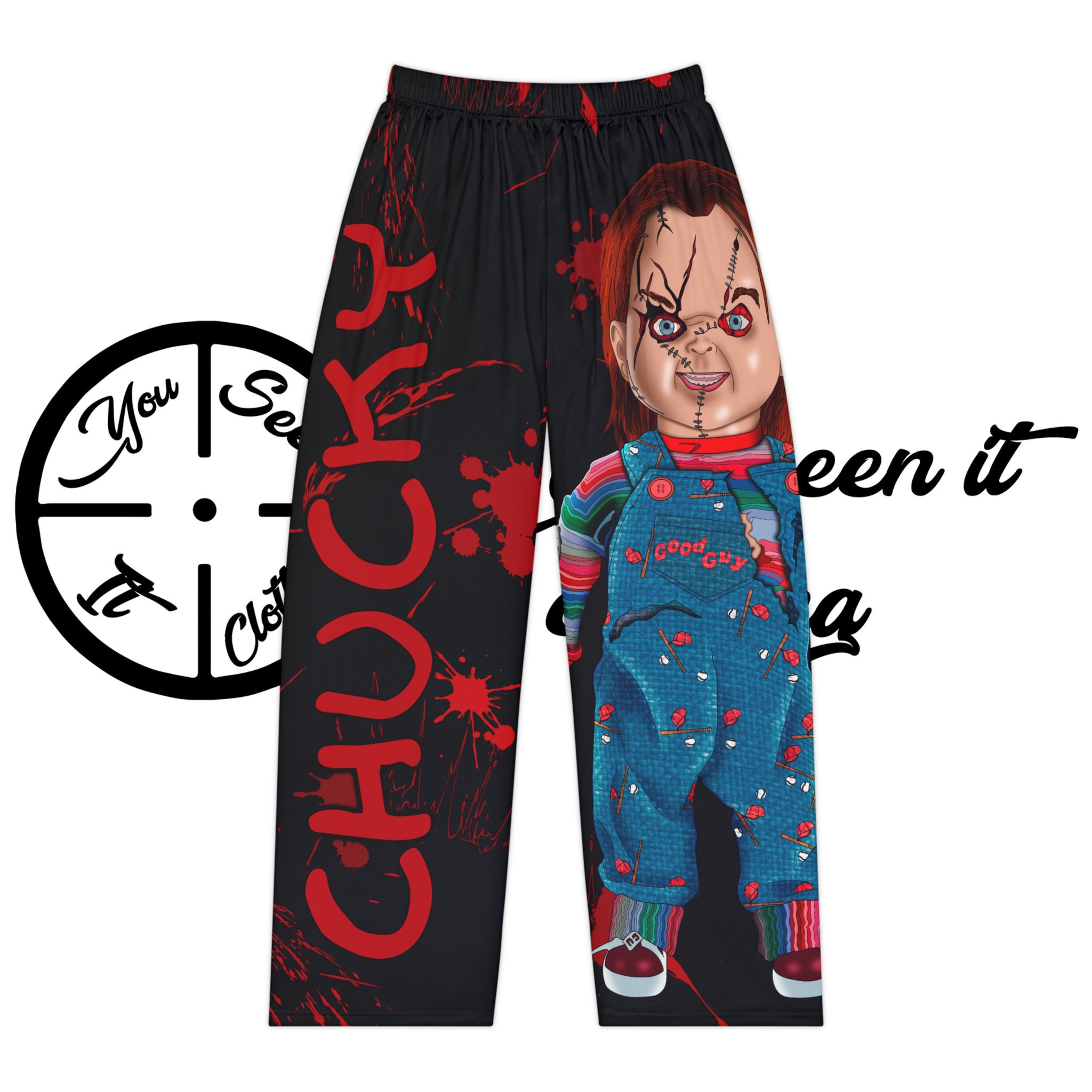 Chucky-Inspired Women's Pajama Pants - Cozy Horror Loungewear. Perfect for Halloween Sleepovers!