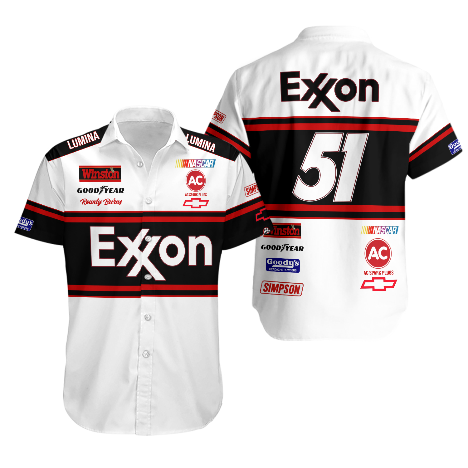 Days of Thunder Exxon Nascar Film Racing Uniform Hawaiian
