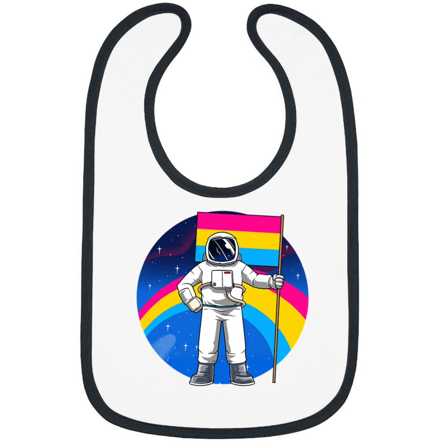 Pansexual Kawaii Astronaut Bibs