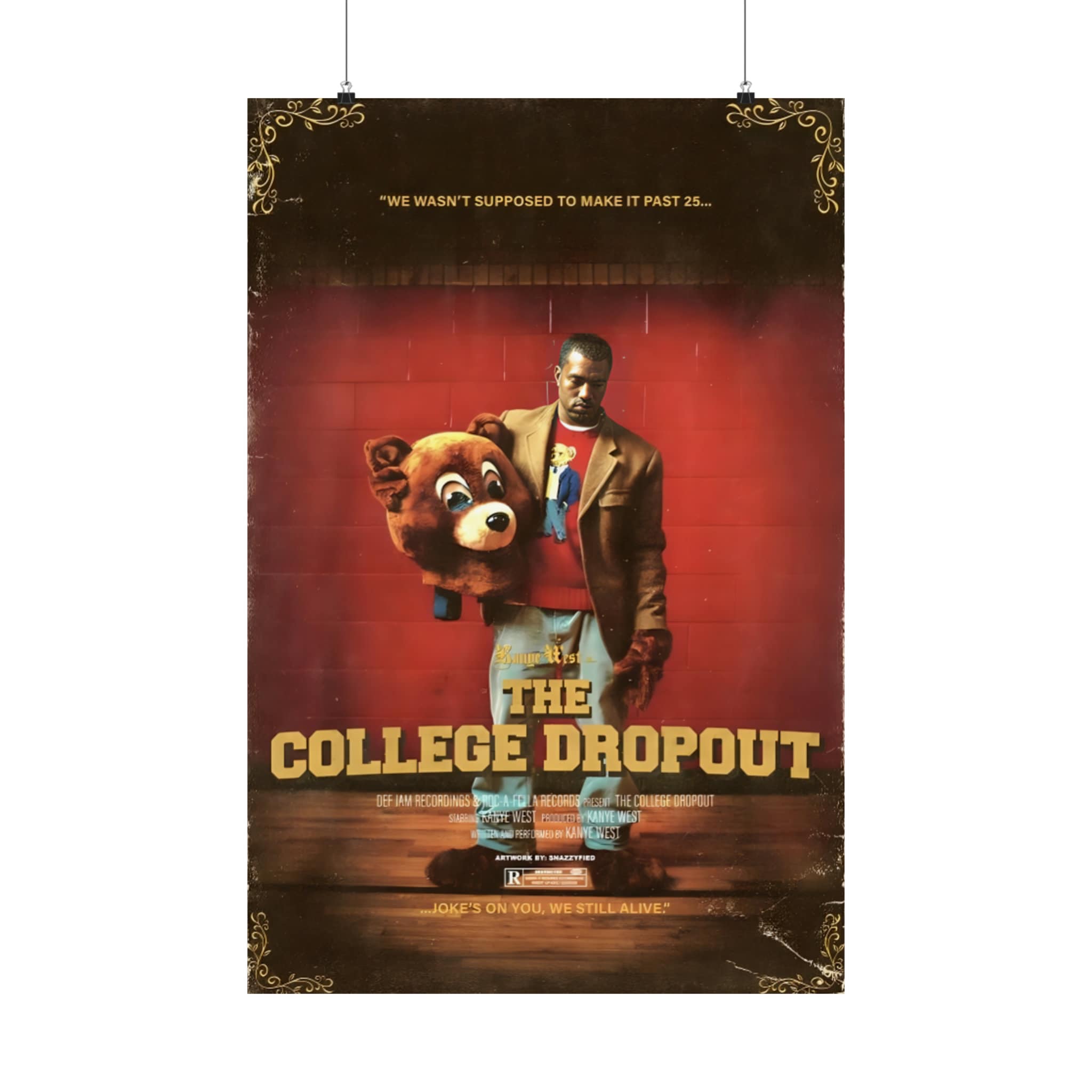 Kanye West - Poster | Rap Poster, Hip-Hop Poster
