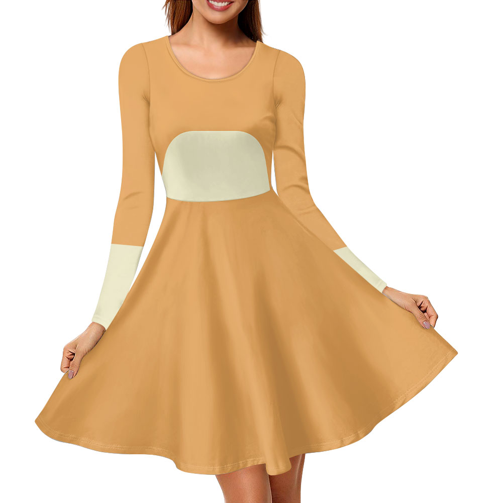 Bingo Inspired All-over print long sleeve midi dress | Halloween | Cosplay | Women's Clothing