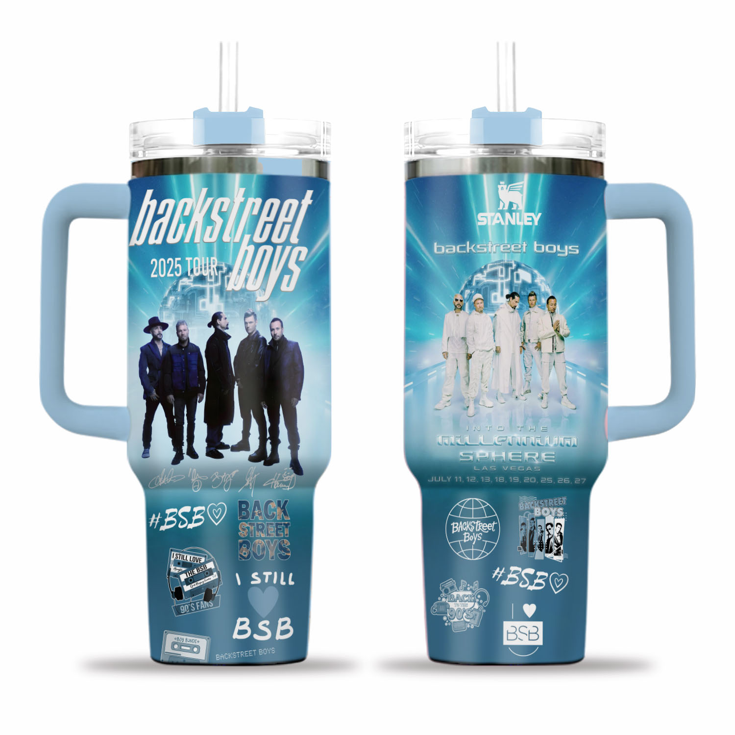 HANDLE TUMBLER Back Street Boy Band 40 Oz