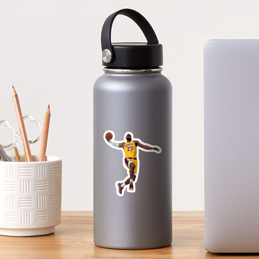 Lebron James King Of Basketball Dunk Sticker, Sports Team Gifts