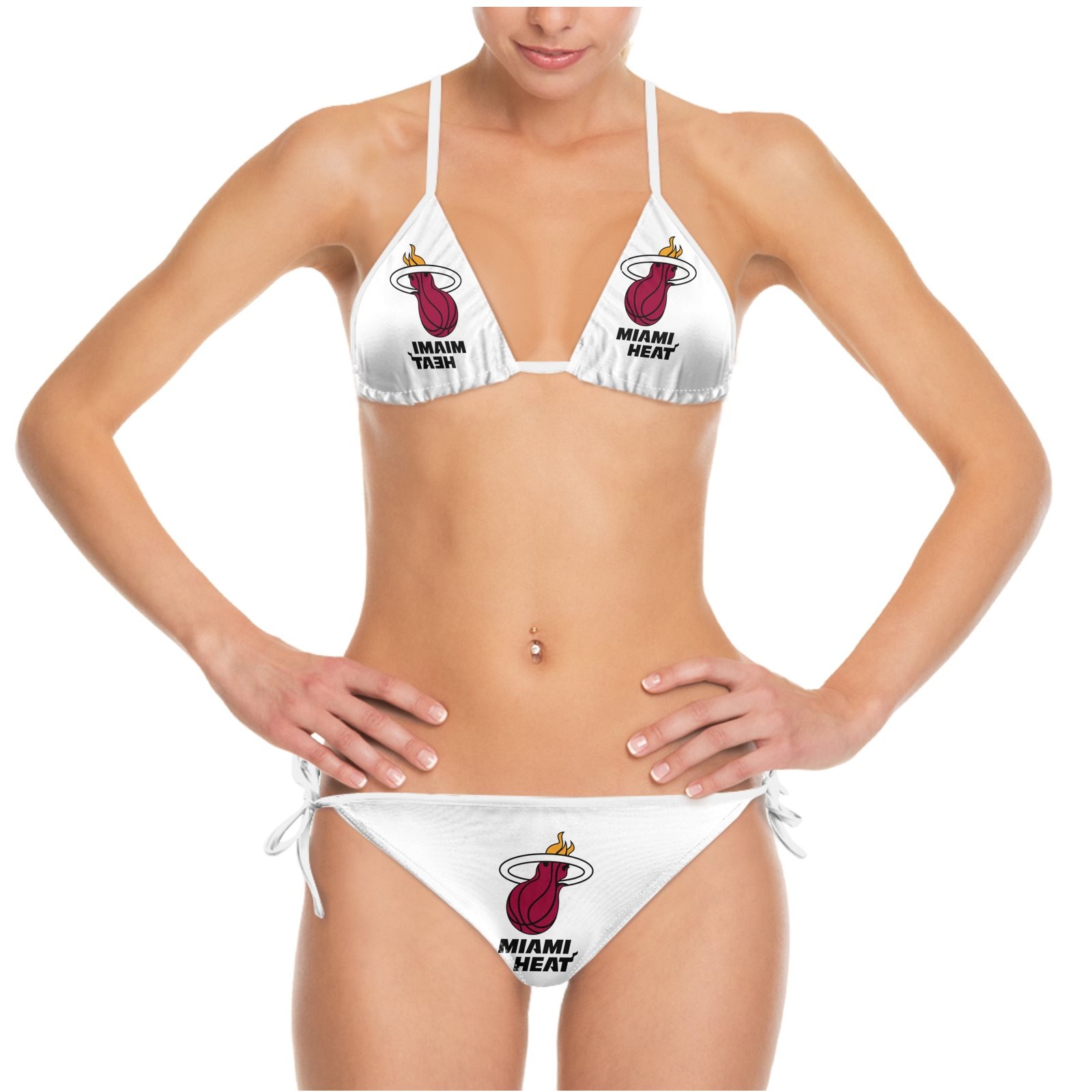 Miami Team Heat Summer Beach Women's Bikini Swimsuit