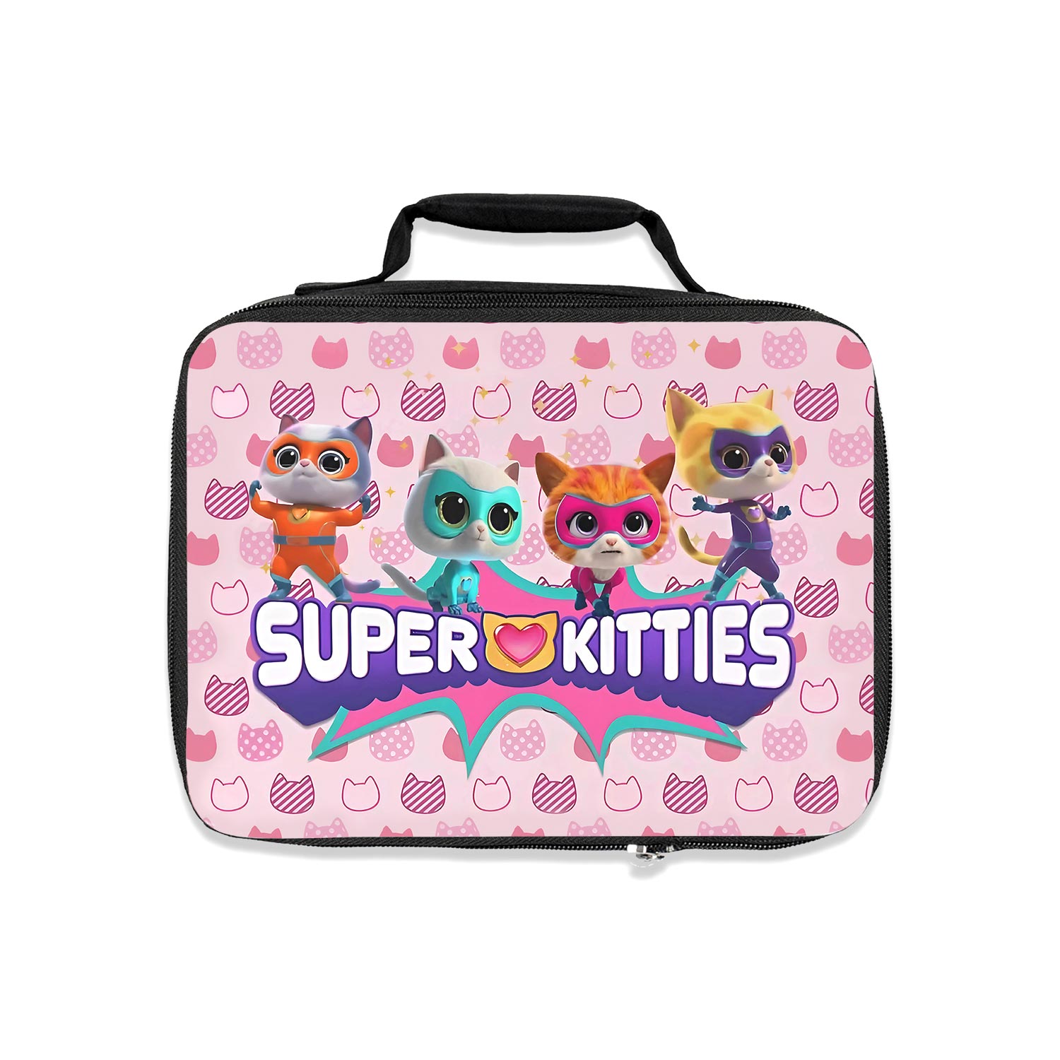 SUPER KITTIES Lunch Box, Kids Lunch Bag, School Lunch Bag, Back to school Lunch Bag