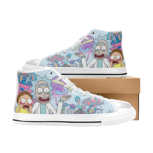 Rick & Rickandmorty High Top Canvas Shoes