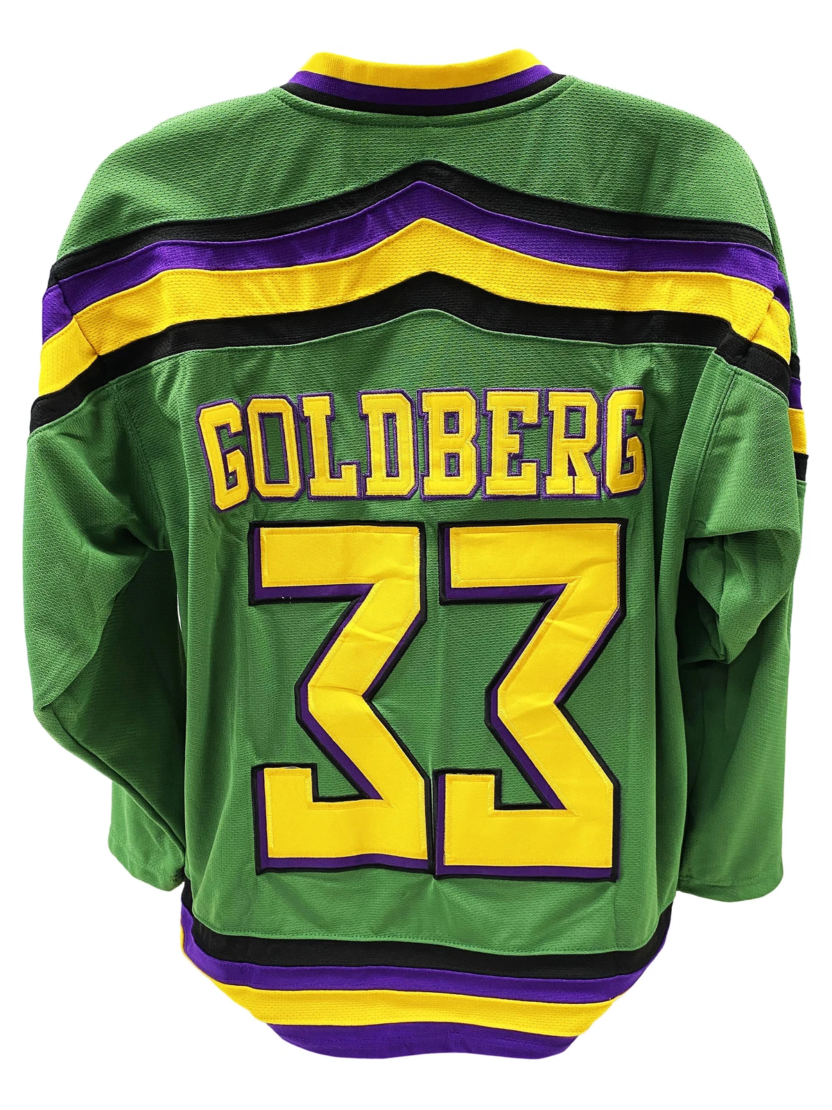 Greg Goldberg 33 Ducks Hockey Jersey Printed Mighty Movie Uniform