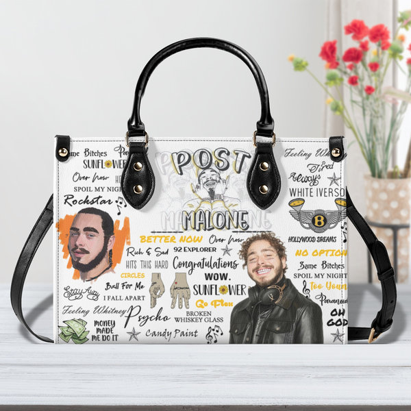 Post Malone Leather Bag, Post Malone Handbag