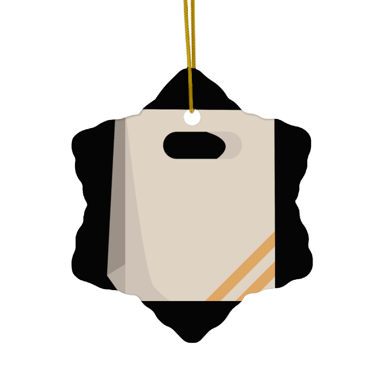 SHOP BAG ILLUSTRATION Ceramic Ornaments