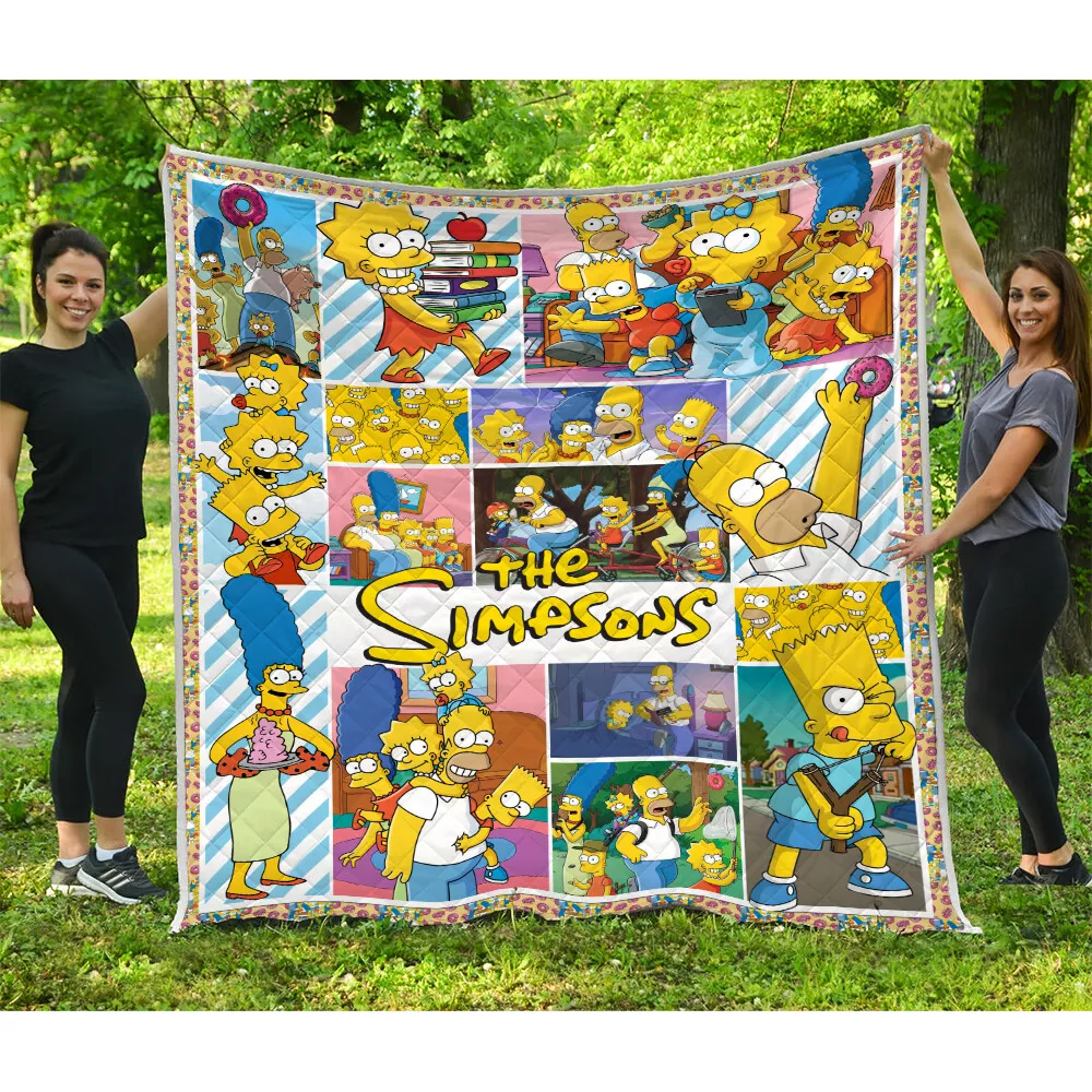 The Simpsons Quilts, The Simpsons Cartoon Movies Quilts Blanket