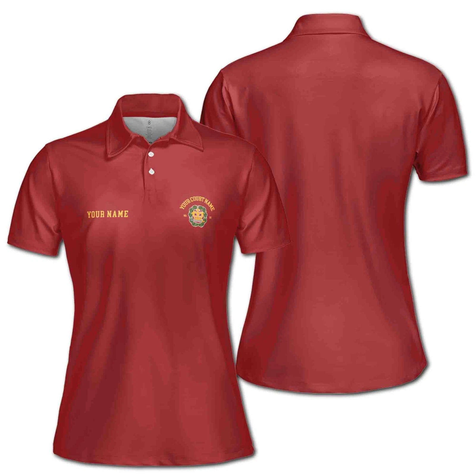 Customized Amaranth Mason Women's Polo Shirt