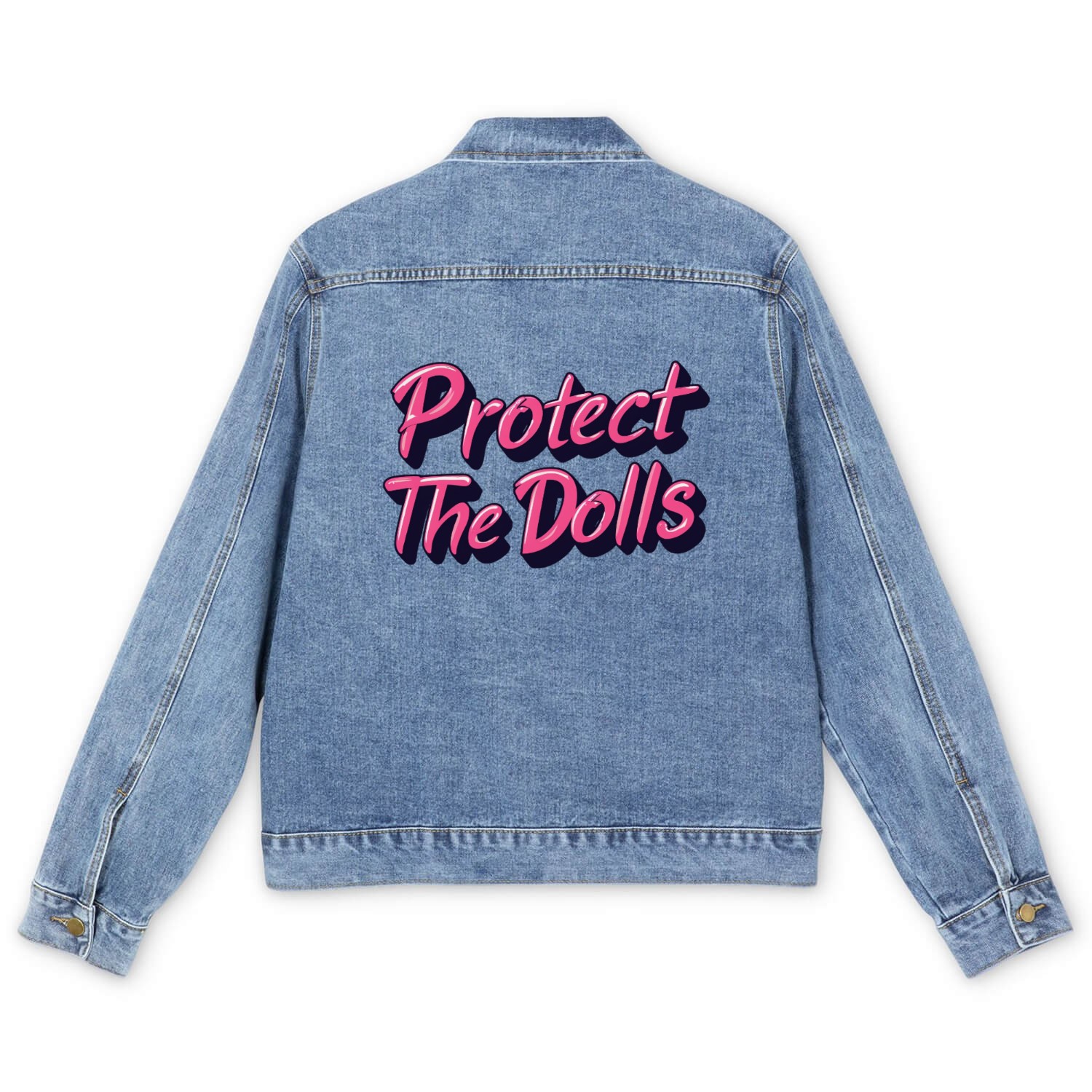 Protect the dolls Men's Denim Jackets