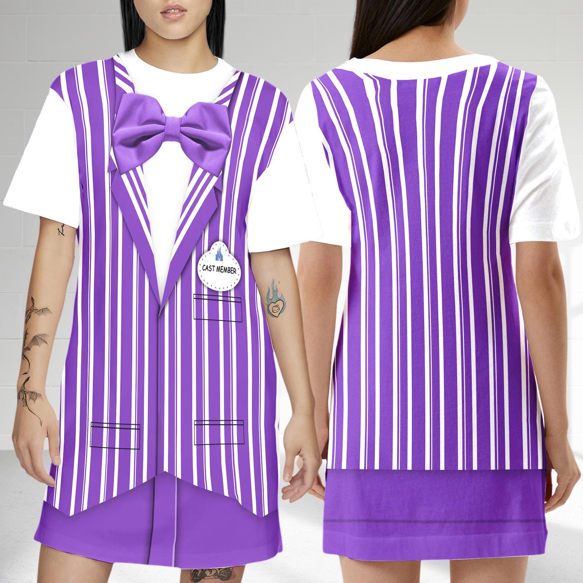 Dapper Dans Purple Dress T-shirt, The Dapper Dans Cast Member Dress, Dapper Dans Purple Dress, Cast Member Dress Gift, Gift For Mom